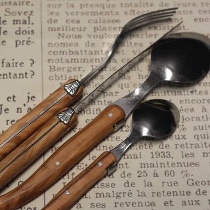 Laguiole Single Dinner Fork Olivewood