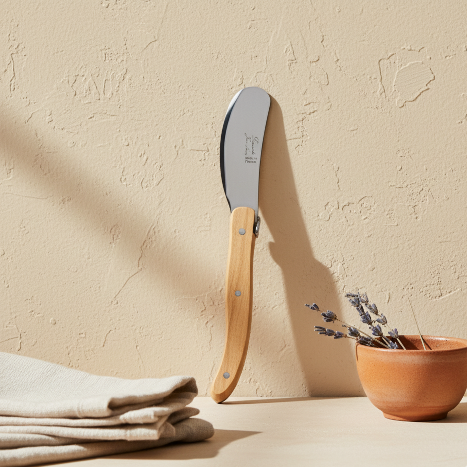 Set of 4 Laguiole Mini Spreader Olivewood