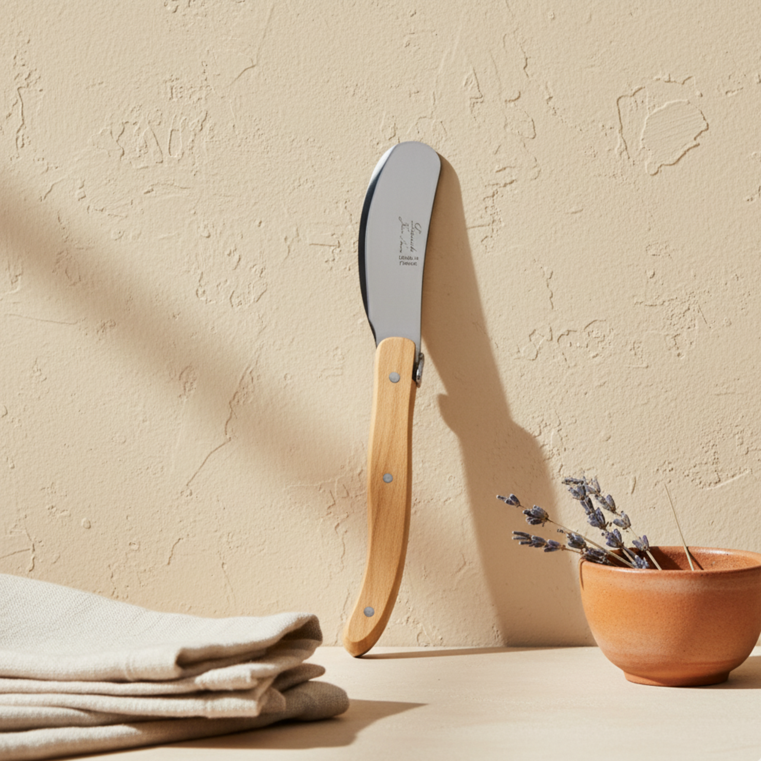 Set of 4 Laguiole Mini Spreader Olivewood