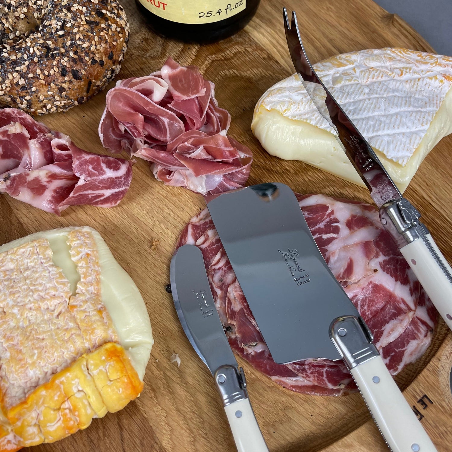 Laguiole Large Forktipped Cheese Platine - Ivory