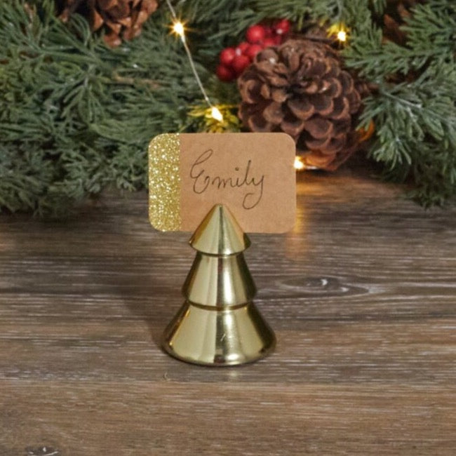 Gold Tree Placecard Holder