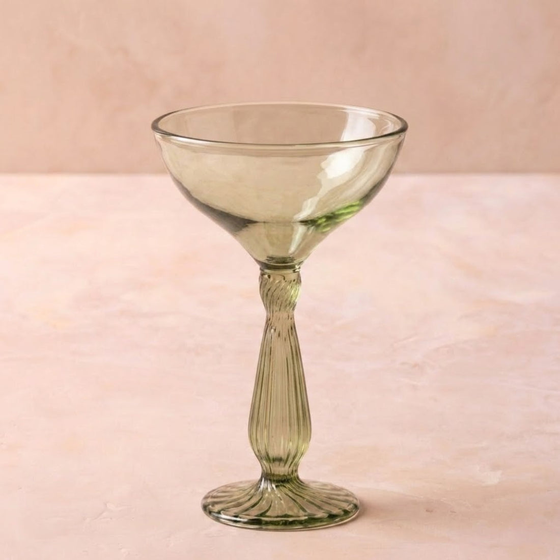 Nalia Coupe Glass, Parakeet