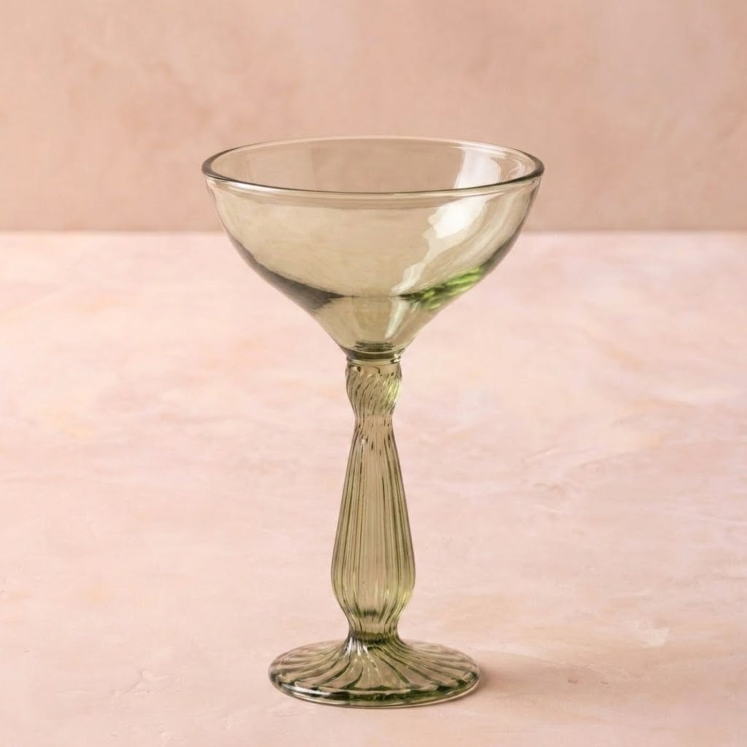 Nalia Coupe Glass, Parakeet