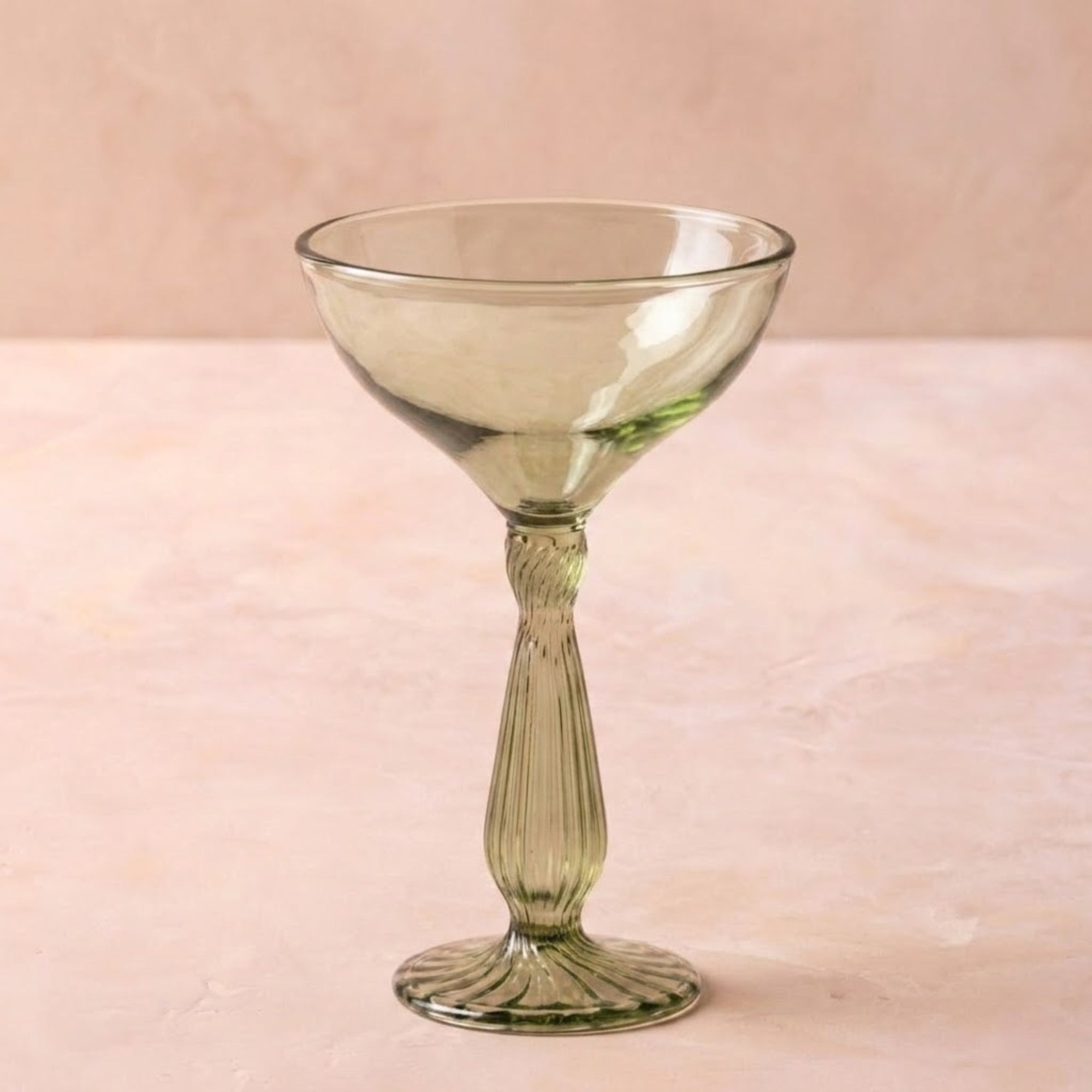 Nalia Coupe Glass, Parakeet