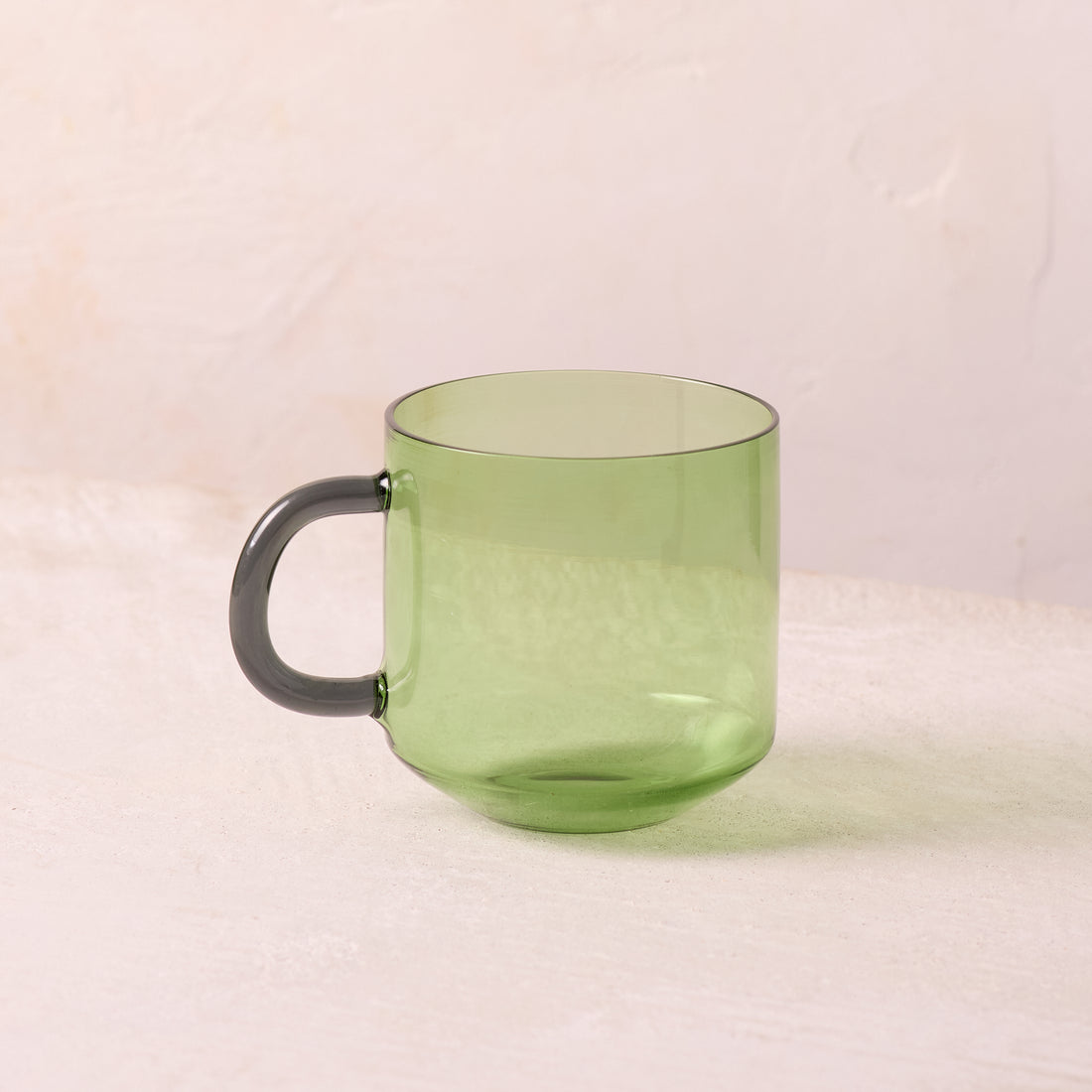 Niko Glass Mug, Green , Set of 4