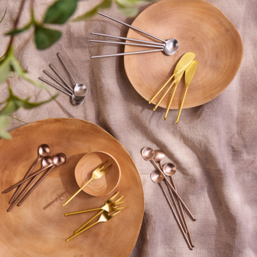 Thin Rose Long Spoon Set of 4 Be Home