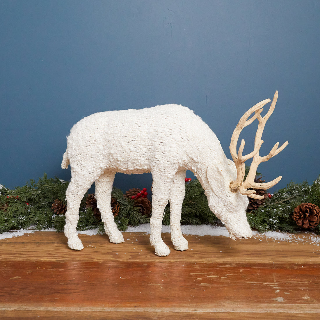 Grazing Boucle Reindeer, Medium