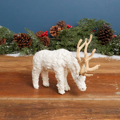 Grazing Boucle Reindeer, Small