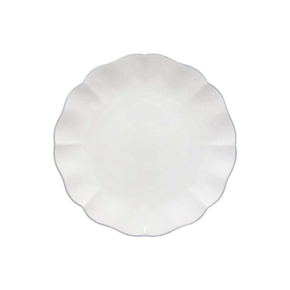 Rosa Dinner Plate, White, Set of 4