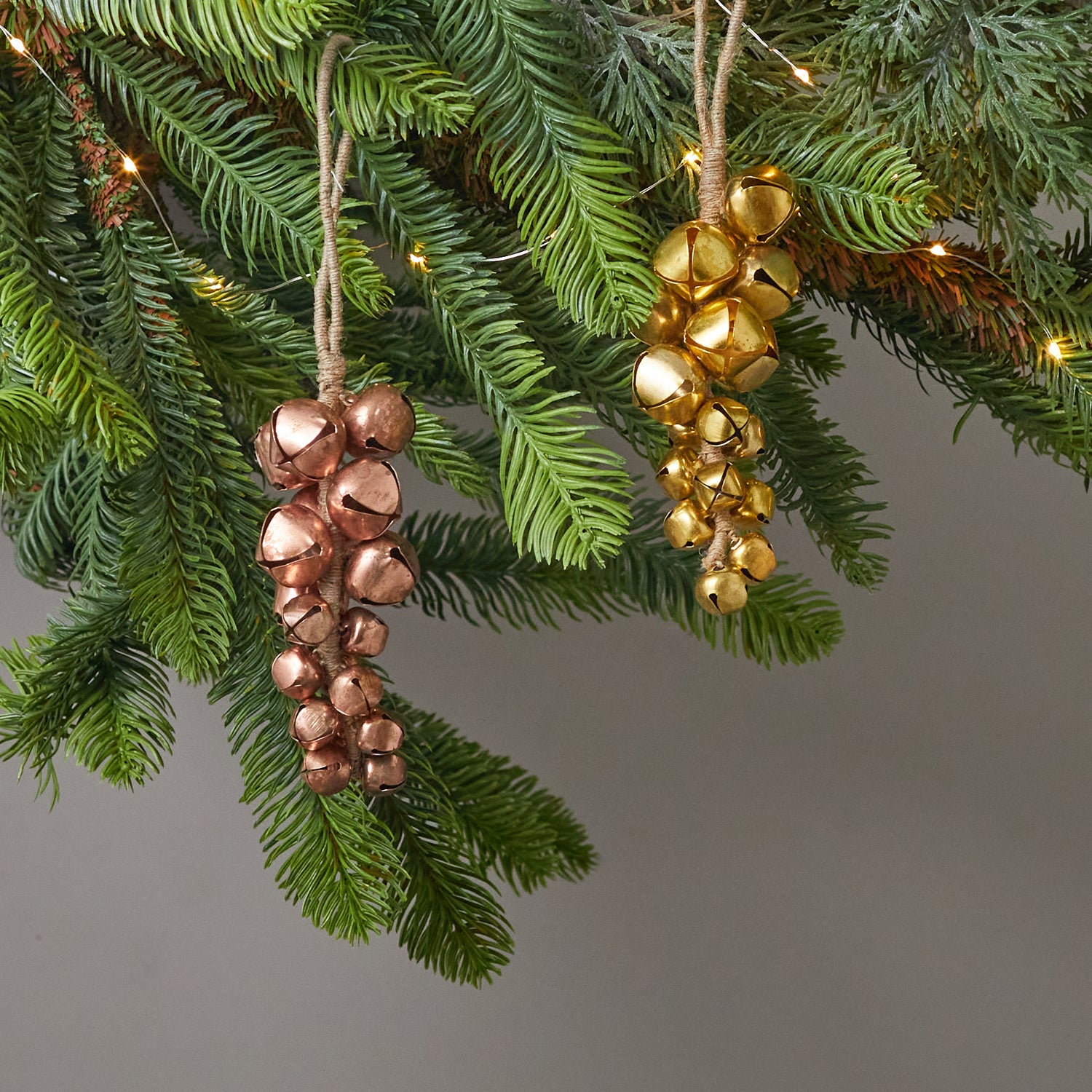 Jingle Bell Cluster Ornaments, Set of 2