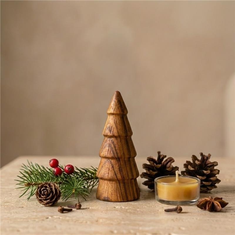 Ceramic Tree with Wood Grain Finish, Small
