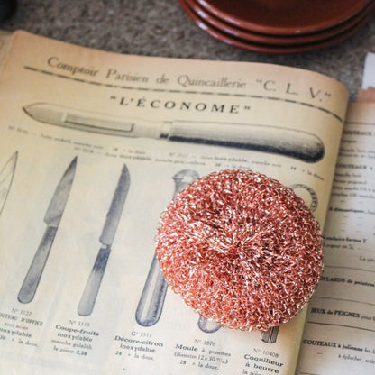 Andrée Jardin Tradition Copper Scrubber (Set of 3) Andrée Jardin andree-jardin-tradition-copper-scrubber-set-of-3 - French Dry Goods