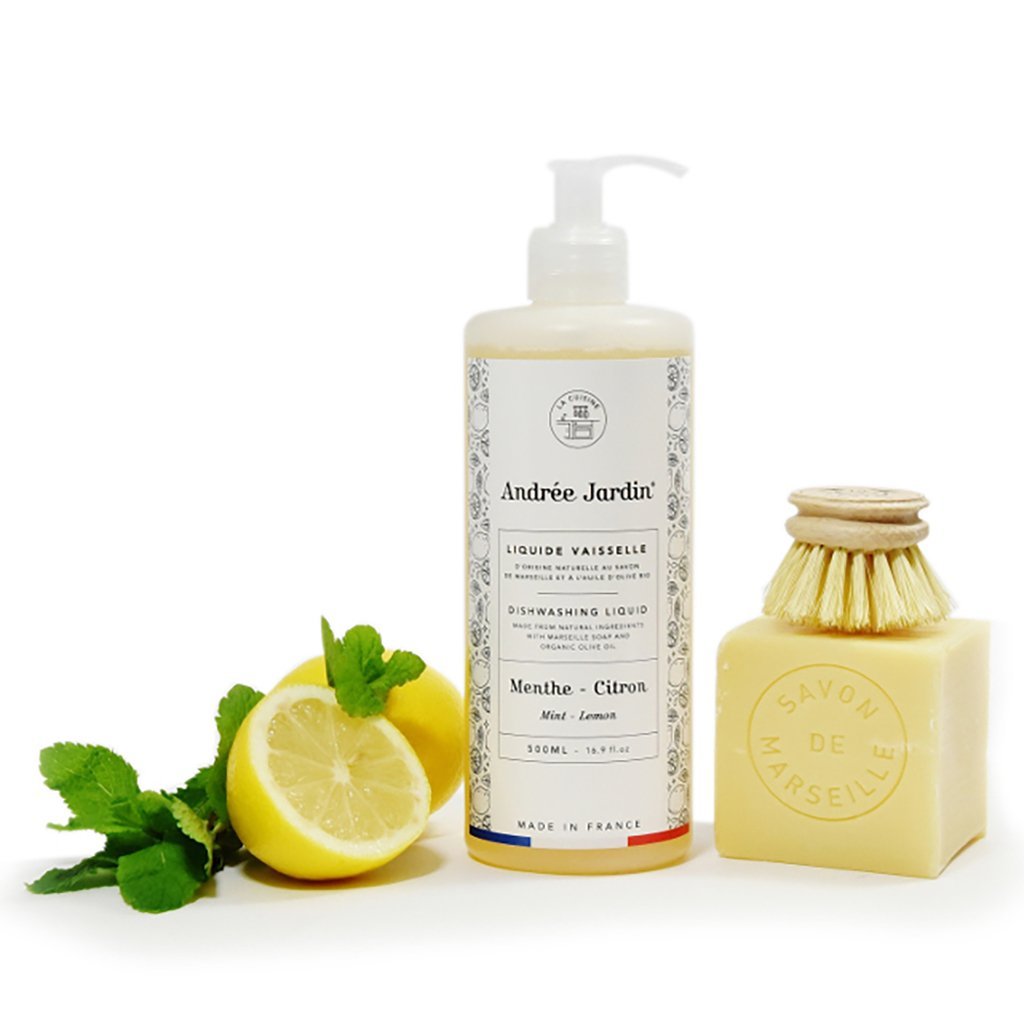 Andrée Jardin Liquid Dish Soap - Mint &amp; Citrus 500ml (Set of 2) Andrée Jardin andree-jardin-liquid-dish-soap-mint-citrus-500ml-set-of-2 - French Dry Goods