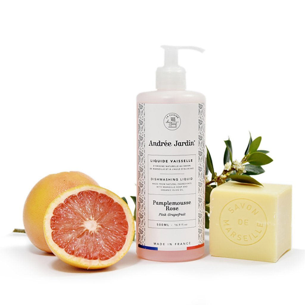 Andrée Jardin Liquid Dish Soap - Grapefruit &amp; Rose 500ml (Set of 2) Andrée Jardin andree-jardin-liquid-dish-soap-grapefruit-rose-500ml-set-of-2 - French Dry Goods