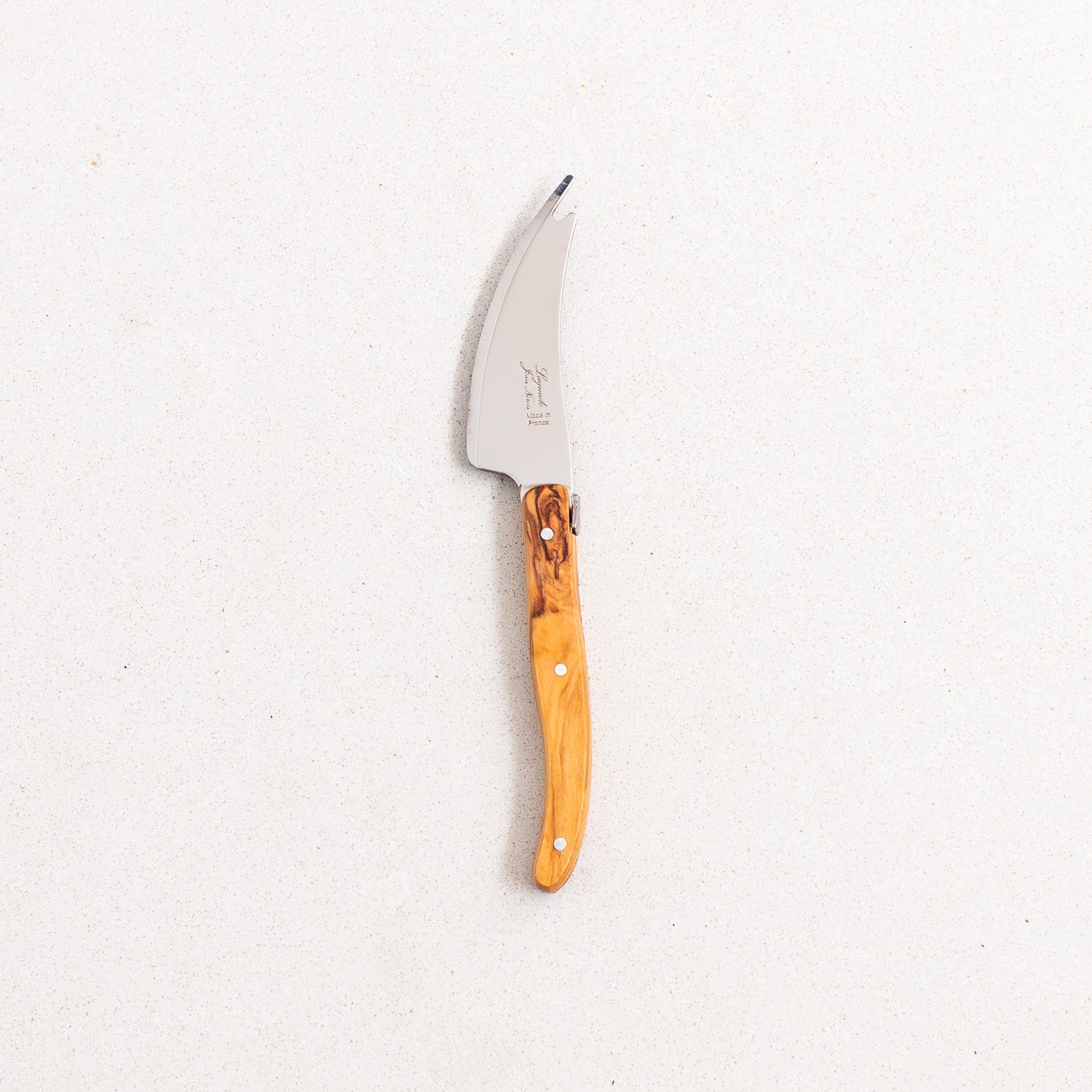 Set of 4 Laguiole Pronged Knife, Olive Wood