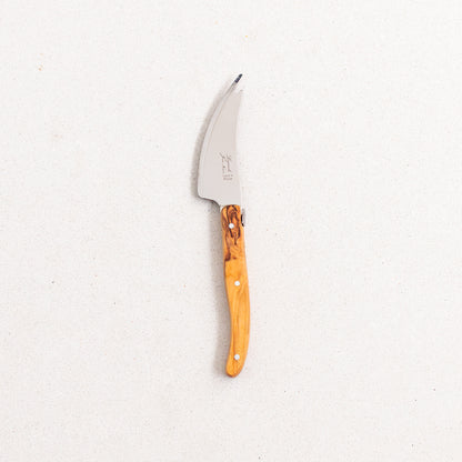 Set of 4 Laguiole Pronged Knife, Olive Wood