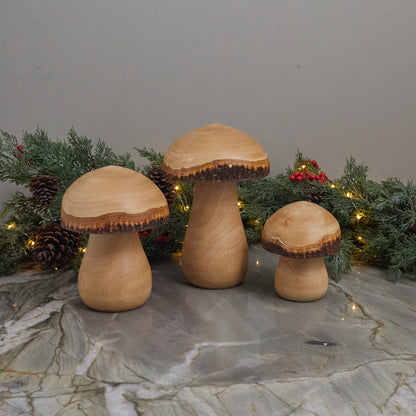 Kiln Mango Wood Mushroom, Medium