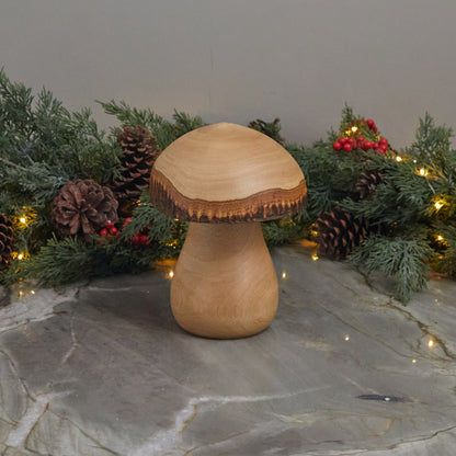 Kiln Mango Wood Mushroom, Medium