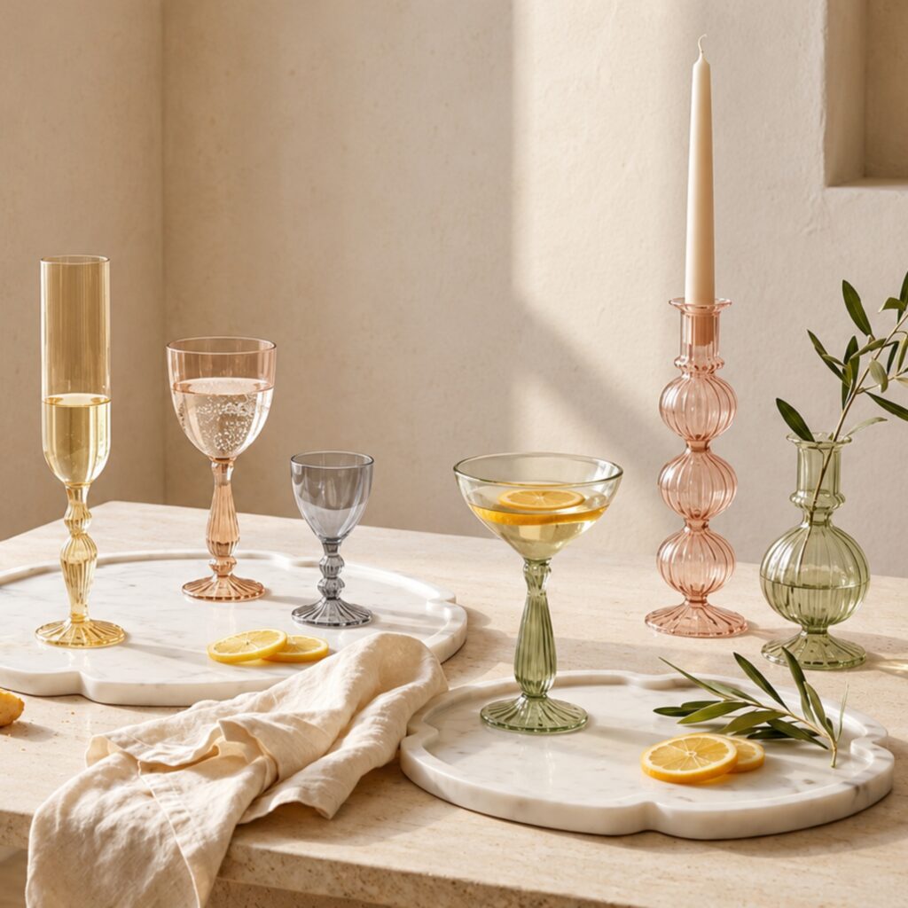 Nalia Wine Glass, Amranth