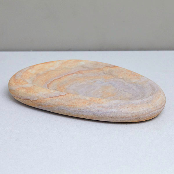 Rainbow Sandstone Pebble Catchall