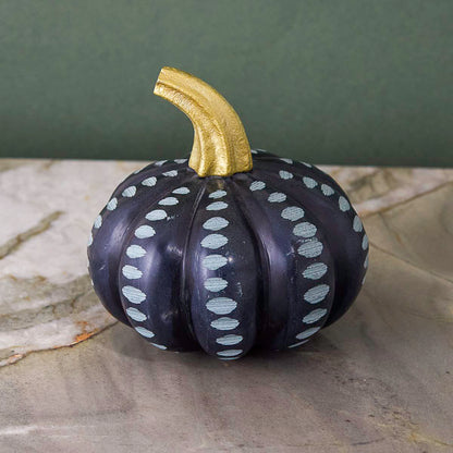 Black Soapstone Pumpkin