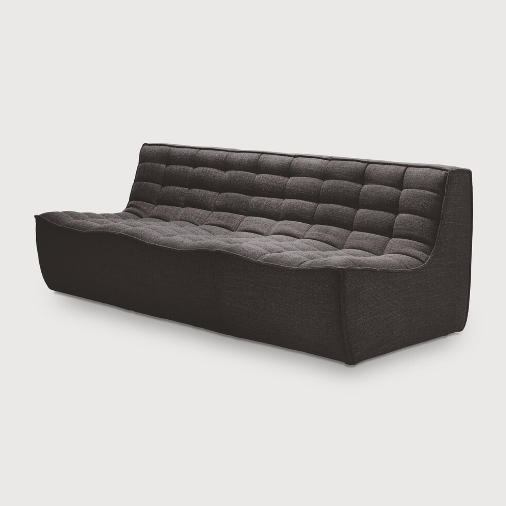 N701 3 Seater Sofa, Dark Grey