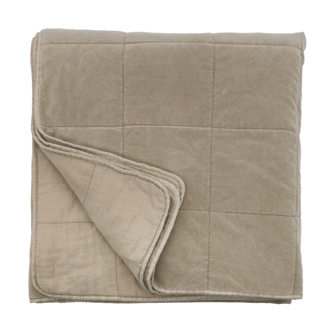 Amsterdam King Coverlet, Taupe