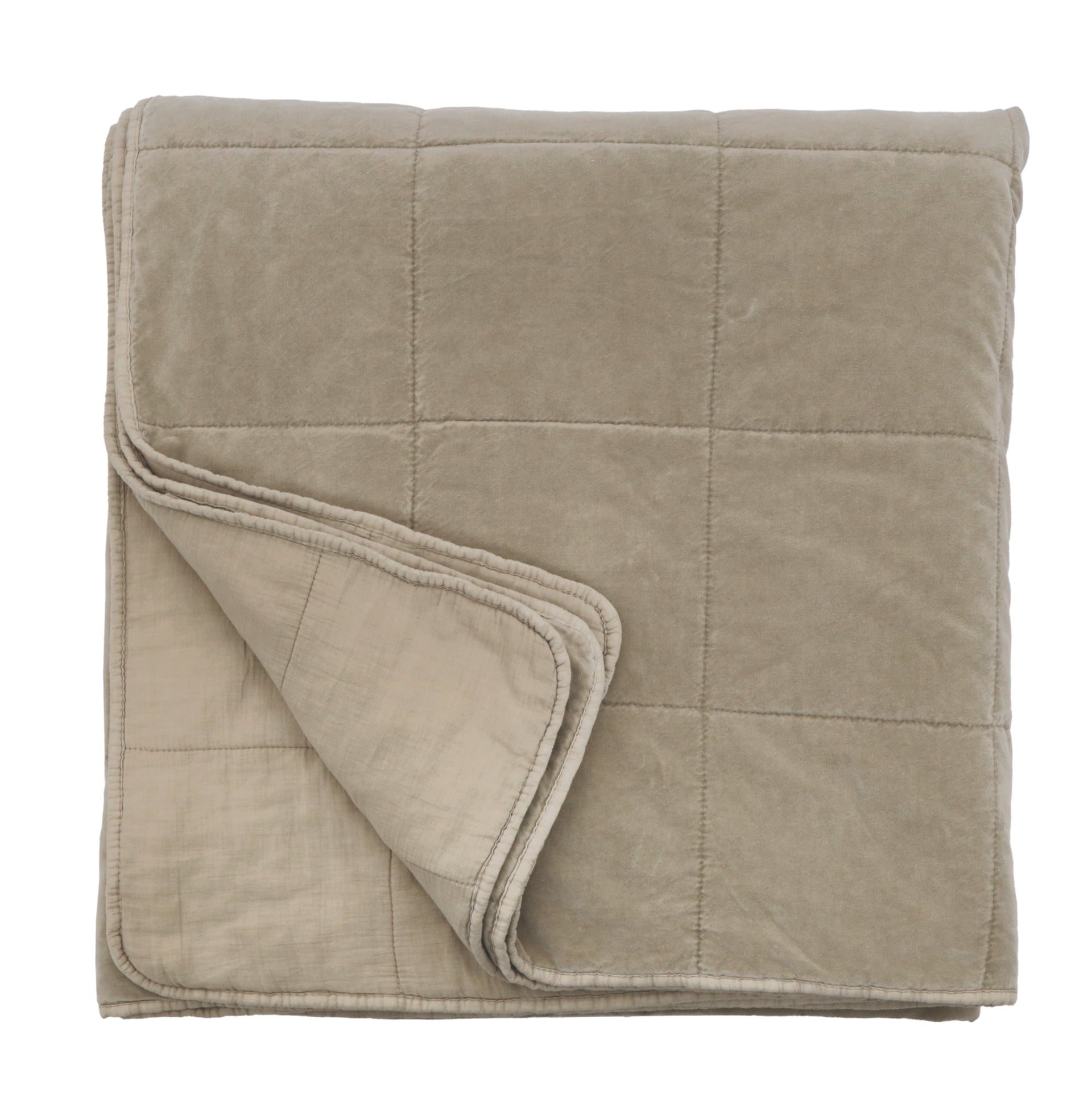 Amsterdam King Coverlet, Taupe