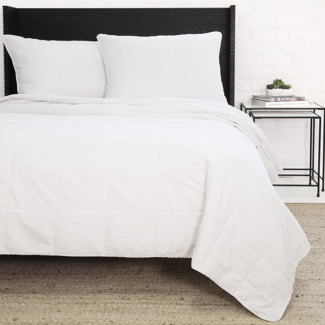 Amsterdam Queen Coverlet, White