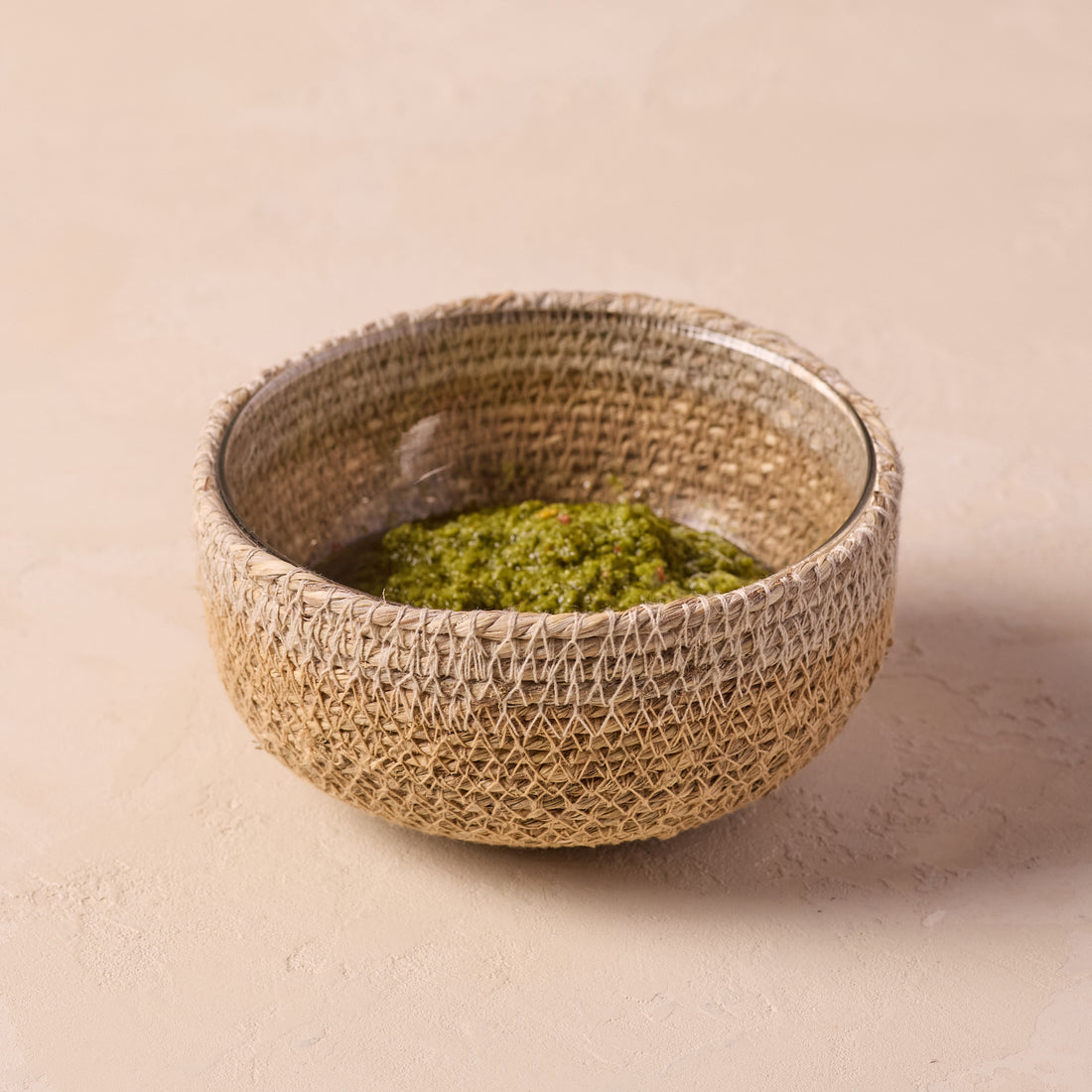 Hydra Woven Seagrass Bowl, Grey