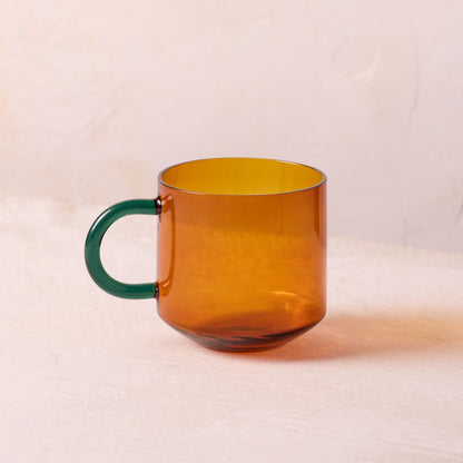 Niko Glass Mug, Amber