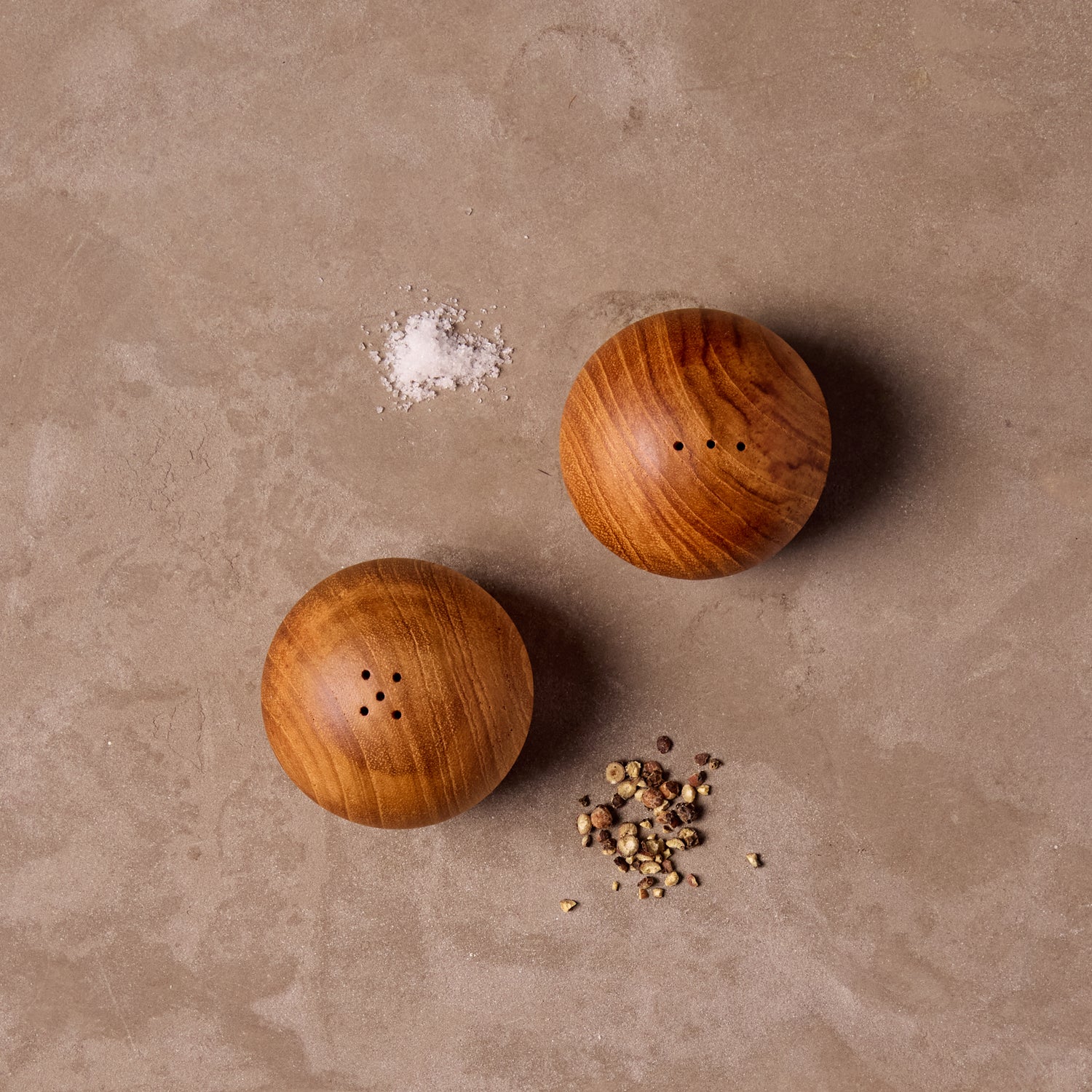 Teak Salt &amp; Pepper Shaker Set