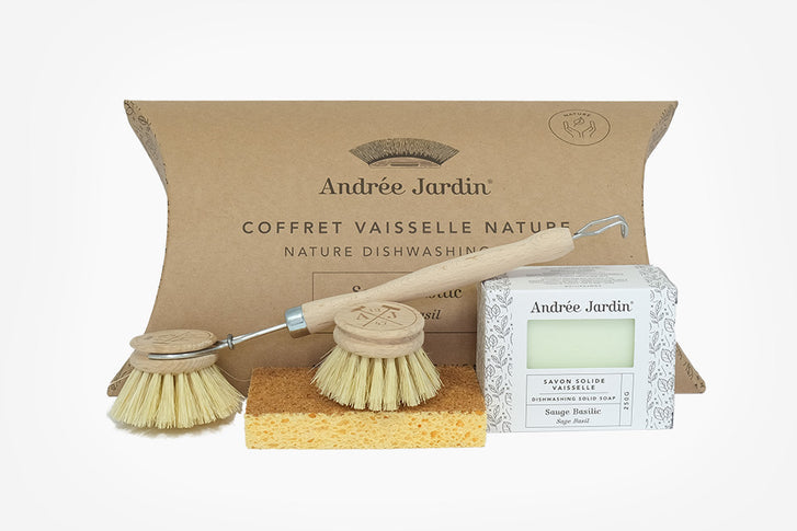 Andrée Jardin Natural Dishwashing Set - Sage Basil Andrée Jardin andree-jardin-natural-dishwashing-set-sage-basil - French Dry Goods