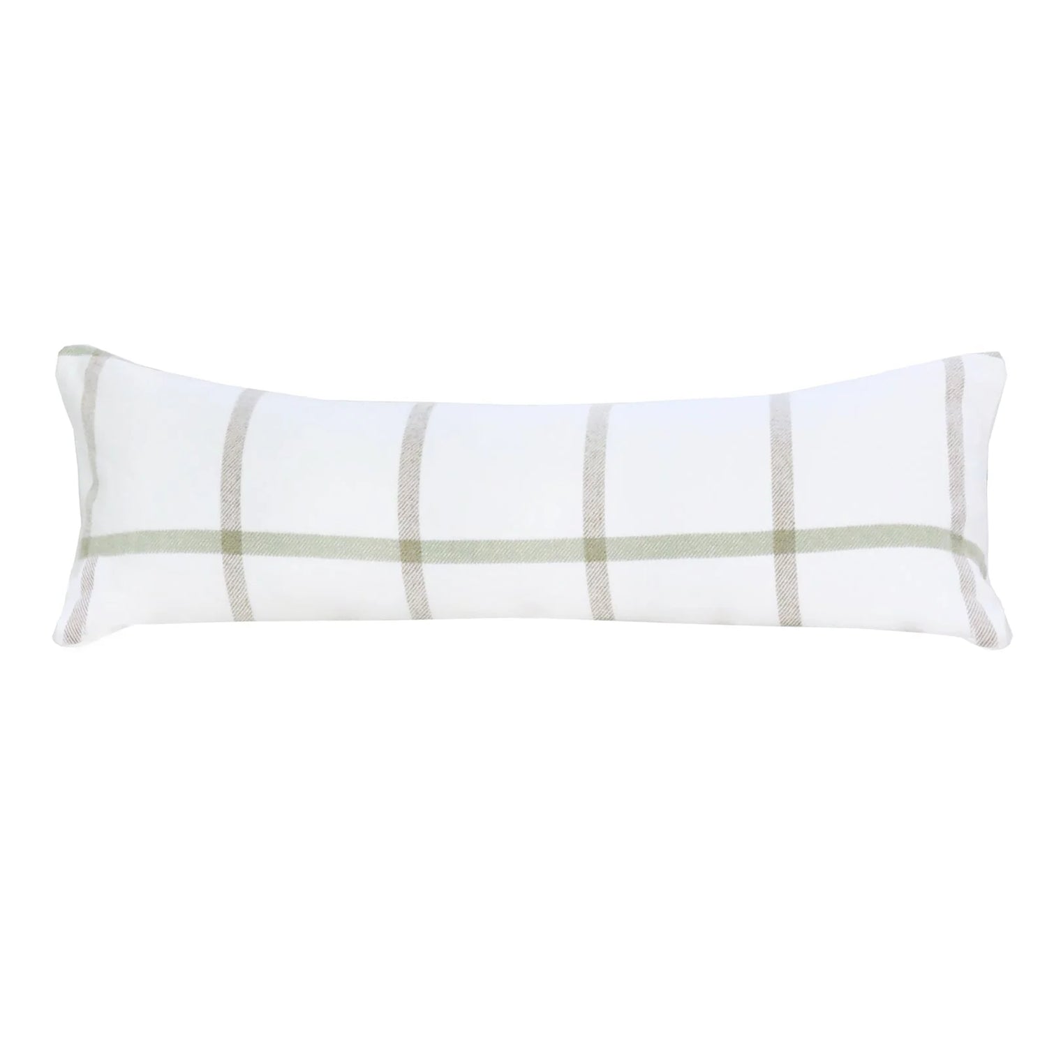 Copenhagen Rectangular Pillow, White &amp; Olive