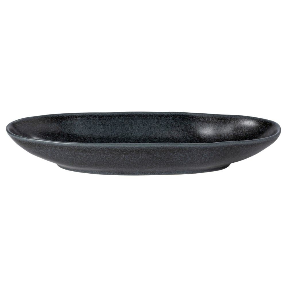 Livia 16&quot; Oval Platter, Black