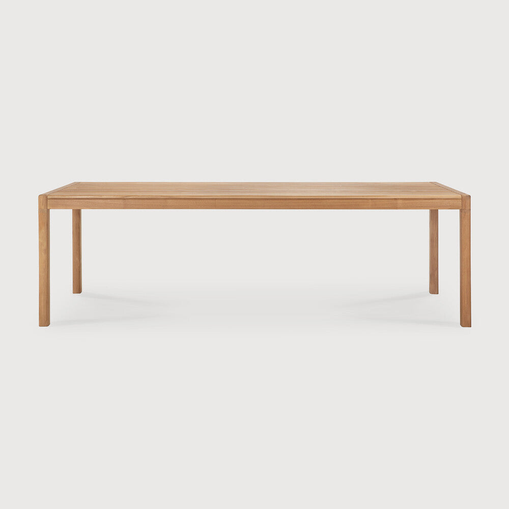 Jack outdoor dining table - teak - rectangular