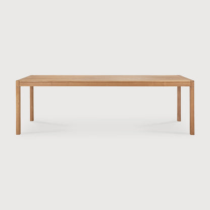 Jack outdoor dining table - teak - rectangular