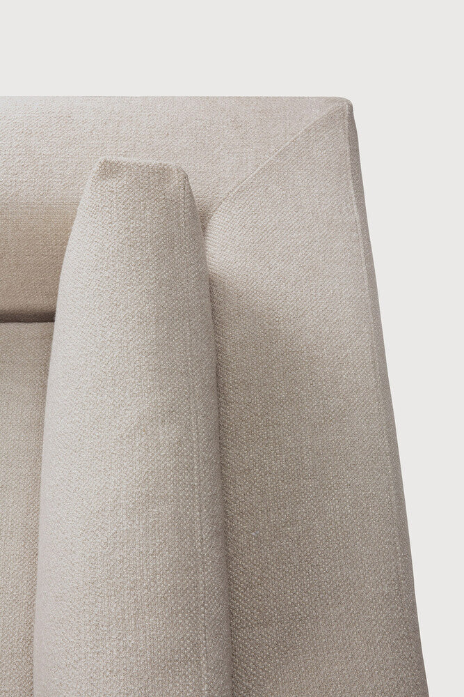 Mellow sofa - Ivory fabric - end seater left and right - removable cover