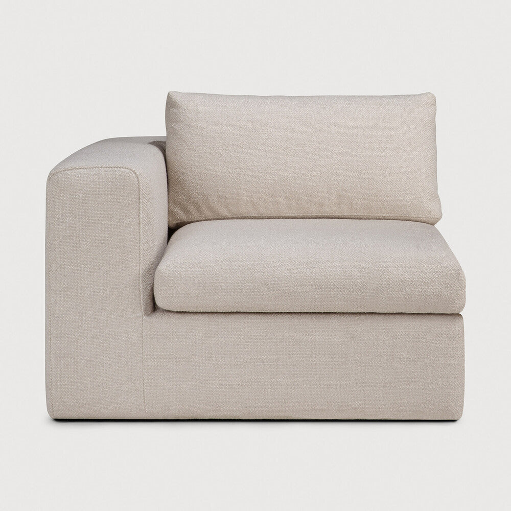Mellow sofa - Ivory fabric - end seater left and right - removable cover