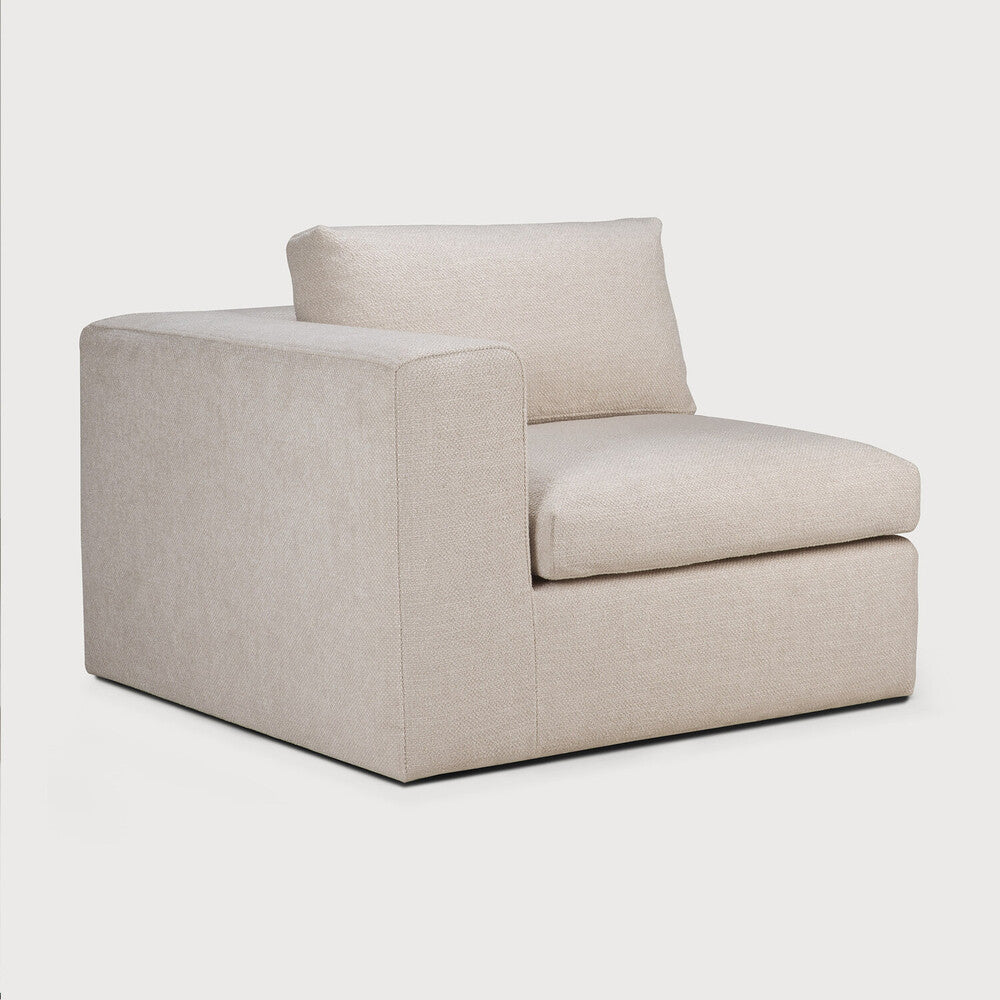 Mellow sofa - Ivory fabric - end seater left and right - removable cover