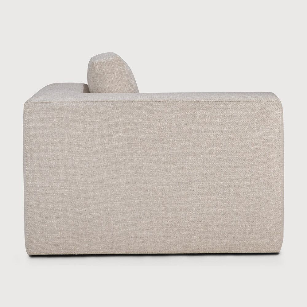 Mellow sofa - Ivory fabric - end seater left and right - removable cover