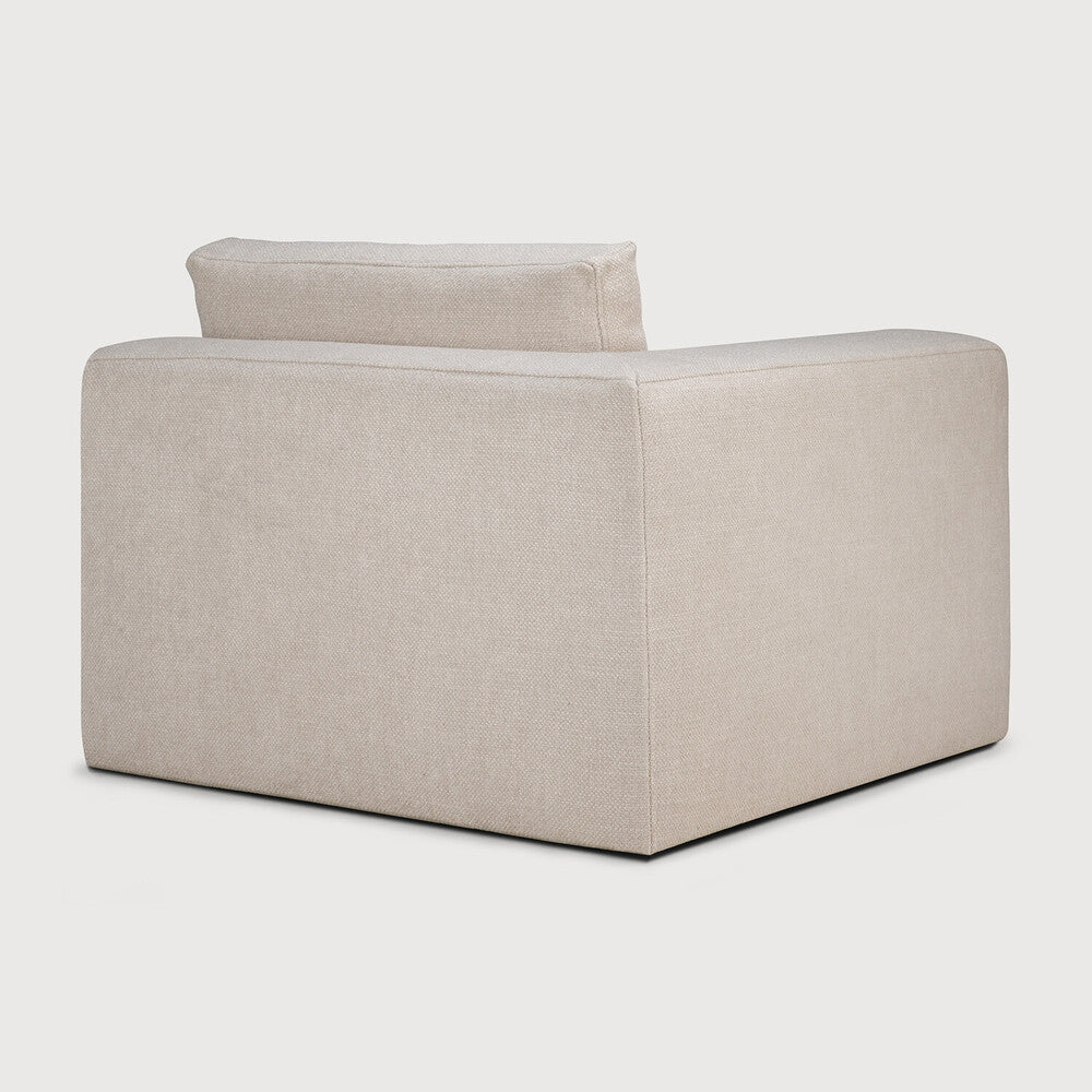 Mellow sofa - Ivory fabric - end seater left and right - removable cover