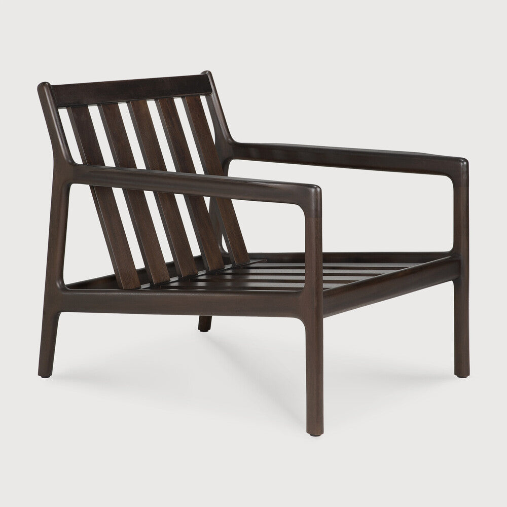 Jack Lounge Chair Frame, Varnished Mahogany, Dark Brown