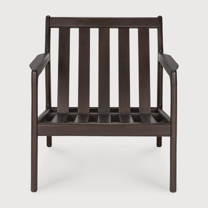 Jack Lounge Chair Frame, Varnished Mahogany, Dark Brown