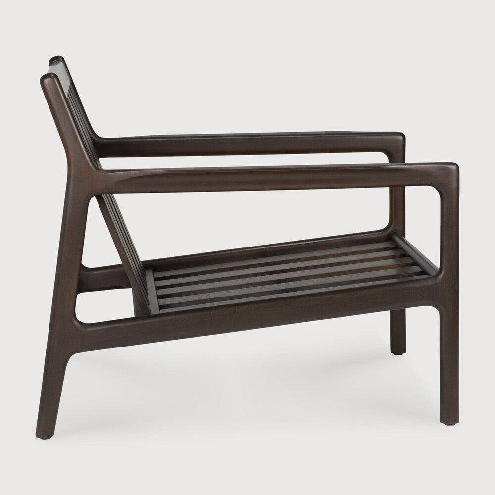 Jack Lounge Chair Frame, Varnished Mahogany, Dark Brown