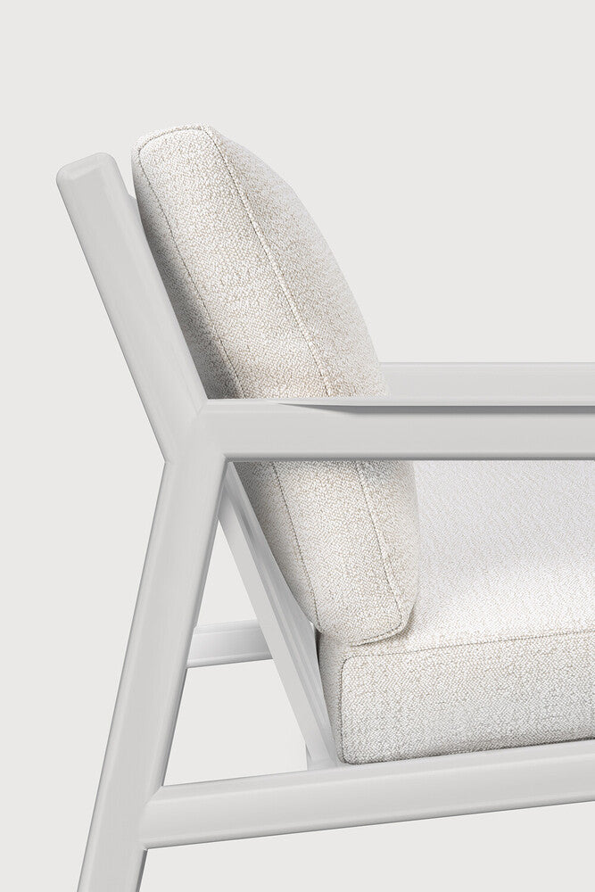 Jack outdoor lounge chair - aluminium - white - Off White fabric