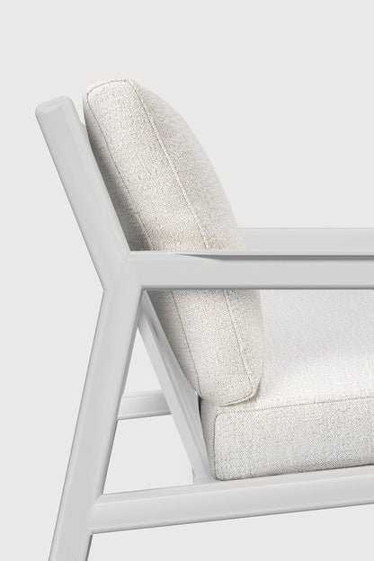 Jack outdoor lounge chair - aluminium - white - Off White fabric
