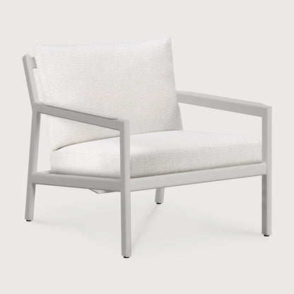 Jack outdoor lounge chair - aluminium - white - Off White fabric