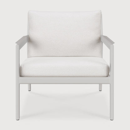 Jack outdoor lounge chair - aluminium - white - Off White fabric