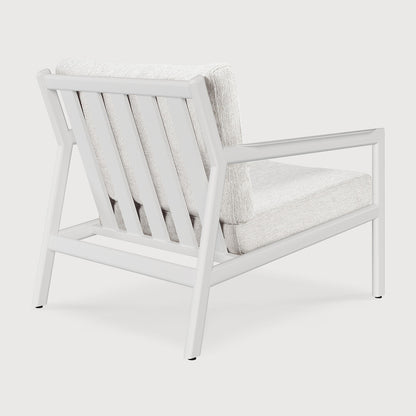 Jack outdoor lounge chair - aluminium - white - Off White fabric